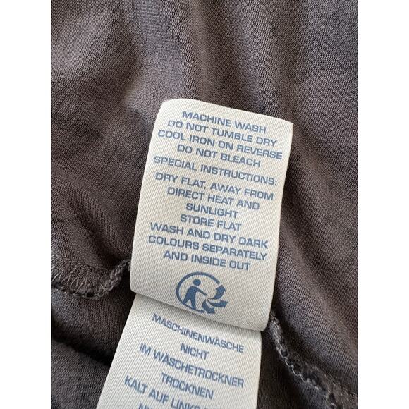 Boden Black Gray Floral Wrap Dress Women’s US 6 Boho Long Sleeve Stretch Casual - Picture 7 of 8